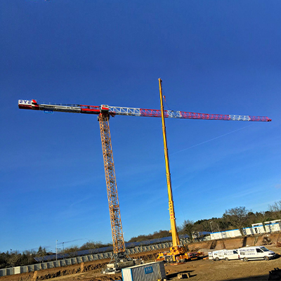 Saint-Yves Services, montage de grue